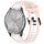Per cinturino in silicone strutturato bicolore Garmin Vivomove 3S 18mm (bianco + rosa) Per cinturino in silicone strutturato bicolore Garmin Vivomove 3S 18mm (bianco + rosa)