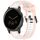 Per cinturino in silicone strutturato bicolore Garmin Vivoactive 4S 18mm (bianco + rosa) Per cinturino in silicone strutturato bicolore Garmin Vivoactive 4S 18mm (bianco + rosa)