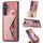 Per Samsung Galaxy S24+ 5G II Custodia per telefono con slot per schede con supporto scorrevole a forma di K (rosa) Per Samsung Galaxy S24+ 5G II Custodia per telefono con slot per schede con supporto scorrevole a forma di K (rosa)
