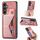 Per Samsung Galaxy S23 FE 5G II Custodia per telefono con slot per schede a forma di K (rosa) Per Samsung Galaxy S23 FE 5G II Custodia per telefono con slot per schede a forma di K (rosa)