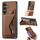 Per Samsung Galaxy S23 FE 5G II Custodia per telefono con slot per schede a forma di K (marrone) Per Samsung Galaxy S23 FE 5G II Custodia per telefono con slot per schede a forma di K (marrone)