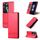 Per OPPO Reno11 F AZNS custodia magnetica in pelle di vitello con vibrazione (rossa)