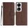 Custodia per telefono in pelle per Honor X7b con motivo a cuore Skin Feel (marrone) Custodia per telefono in pelle per Honor X7b con motivo a cuore Skin Feel (marrone)