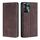 Per OPPO Reno11 F 5G Custodia per telefono in pelle magnetica Skin Feel (marrone scuro) Per OPPO Reno11 F 5G Custodia per telefono in pelle magnetica Skin Feel (marrone scuro)
