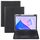 Per Huawei MatePad 11 2023/2021 Custodia in pelle con supporto girevole per tastiera Bluetooth con pulsanti rotondi e touchpad (Nero)