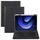Per Xiaomi Pad 6 Custodia in pelle con supporto girevole per tastiera Bluetooth retroilluminata con pulsanti quadrati (nera) Per Xiaomi Pad 6 Custodia in pelle con supporto girevole per tastiera Bluetooth retroilluminata con pulsanti quadrati (nera)