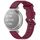 Per Garmin Lily 2 14mm cinturino in silicone con fibbia argento (vino rosso) Per Garmin Lily 2 14mm cinturino in silicone con fibbia argento (vino rosso)