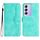Per vivo V30 Lite 5G India/T3 5G IDN Custodia in pelle con motivo a cuore Skin Feel (azzurro) Per vivo V30 Lite 5G India/T3 5G IDN Custodia in pelle con motivo a cuore Skin Feel (azzurro)