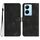 Per vivo Y78+ 5G Global/Y78 5G Global Custodia in pelle con motivo a cuore con sensazione di pelle (nera) Per vivo Y78+ 5G Global/Y78 5G Global Custodia in pelle con motivo a cuore con sensazione di pelle (nera)