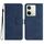 Custodia in pelle per vivo Y100 5G con motivo a cuore globale, sensazione di pelle (blu reale) Custodia in pelle per vivo Y100 5G con motivo a cuore globale, sensazione di pelle (blu reale)