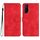 Per vivo Y72 5G/iQOO Z3/Y52 5G Custodia in pelle con motivo a cuore Skin Feel (Rosso) Per vivo Y72 5G/iQOO Z3/Y52 5G Custodia in pelle con motivo a cuore Skin Feel (Rosso)