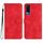 Custodia per telefono in pelle per vivo Y51 2020 India/Y31 4G India con motivo a cuore (rosso) Custodia per telefono in pelle per vivo Y51 2020 India/Y31 4G India con motivo a cuore (rosso)