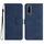 Custodia in pelle per vivo Y70s con motivo a cuore Skin Feel (blu reale)