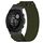 Per cinturino per orologio Garmin Descent G1 da 22 mm in nylon con chiusura a strappo (verde militare)