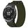 Per cinturino per orologio Garmin Fenix 6X 26 mm in nylon con chiusura a strappo (verde militare)