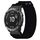 Per cinturino per orologio Garmin Fenix 6X Pro da 26 mm in nylon con chiusura a strappo (nero) Per cinturino per orologio Garmin Fenix 6X Pro da 26 mm in nylon con chiusura a strappo (nero)