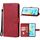 Custodia in pelle per telefono Honor 200 Lite (rossa)