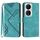 Per Honor X7b Custodia per telefono in pelle con motivo a linee Skin Feel (azzurro) Per Honor X7b Custodia per telefono in pelle con motivo a linee Skin Feel (azzurro)