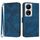 Custodia per cellulare in pelle con motivo a linee per Honor X7b (blu reale) Custodia per cellulare in pelle con motivo a linee per Honor X7b (blu reale)