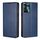 Per OPPO Reno11 F 5G Custodia per telefono in pelle magnetica tinta unita olio lucido (blu) Per OPPO Reno11 F 5G Custodia per telefono in pelle magnetica tinta unita olio lucido (blu)
