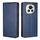 Custodia per telefono in pelle magnetica tinta unita per Honor Magic6 Gloss Oil (blu) Custodia per telefono in pelle magnetica tinta unita per Honor Magic6 Gloss Oil (blu)