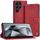 Custodia in pelle flip per Samsung Galaxy S24 Ultra 5G IMAK Count Series (rossa) Custodia in pelle flip per Samsung Galaxy S24 Ultra 5G IMAK Count Series (rossa)