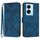 Custodia in pelle per vivo V29 Lite Line Pattern Skin Feel (blu reale)