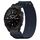 Per cinturino per orologio Garmin Descent Mk3 43 mm 20 mm in nylon con chiusura a strappo (blu)