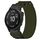 Per cinturino per orologio Garmin Fenix 6S da 20 mm in nylon con chiusura a strappo (verde militare)