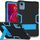 Per Lenovo Tab M11/Xiaoxin Pad 11 2024 Custodia per tablet PC ibrida in silicone a colori a contrasto con supporto (nero blu) Per Lenovo Tab M11/Xiaoxin Pad 11 2024 Custodia per tablet PC ibrida in silicone a colori a contrasto con supporto (nero blu)