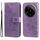 Per Xiaomi 14 Ultra Custodia per cellulare in pelle con fiori a 7 petali (viola chiaro) Per Xiaomi 14 Ultra Custodia per cellulare in pelle con fiori a 7 petali (viola chiaro)