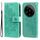 Custodia per telefono in pelle con stampa a fiori a 7 petali Xiaomi 14 Ultra (verde) Custodia per telefono in pelle con stampa a fiori a 7 petali Xiaomi 14 Ultra (verde)