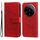 Custodia per telefono in pelle con stampa a fiori a 7 petali Xiaomi 14 Ultra (rossa) Custodia per telefono in pelle con stampa a fiori a 7 petali Xiaomi 14 Ultra (rossa)