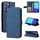 Custodia per telefono in pelle con bottoni in metallo per vivo Y100 5G IDN / Y200e 5G Global Skin Feel (blu) Custodia per telefono in pelle con bottoni in metallo per vivo Y100 5G IDN / Y200e 5G Global Skin Feel (blu)