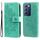 Per vivo Y100 IDN / Y200e 5G Global Custodia per telefono in pelle con stampa a 7 petali di fiori (verde) Per vivo Y100 IDN / Y200e 5G Global Custodia per telefono in pelle con stampa a 7 petali di fiori (verde)