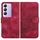 Per vivo Y100 5G IDN/Y200e 5G Global YX0060 Custodia in pelle per telefono con testa di elefante in rilievo con cordino (rosa rossa) Per vivo Y100 5G IDN/Y200e 5G Global YX0060 Custodia in pelle per telefono con testa di elefante in rilievo con cordino (rosa rossa)