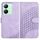 Per vivo Y27s 4G Global YX0060 Custodia in pelle per telefono con testa di elefante in rilievo con cordino (viola chiaro) Per vivo Y27s 4G Global YX0060 Custodia in pelle per telefono con testa di elefante in rilievo con cordino (viola chiaro)