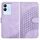 Per vivo V29e 5G Global/Y200 5G Global YX0060 Custodia in pelle per telefono con testa di elefante in rilievo con cordino (viola chiaro) Per vivo V29e 5G Global/Y200 5G Global YX0060 Custodia in pelle per telefono con testa di elefante in rilievo con cordino (viola chiaro)
