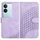 Per vivo V29 5G Global/V29 Pro YX0060 Custodia in pelle per telefono con testa di elefante in rilievo con cordino (viola chiaro) Per vivo V29 5G Global/V29 Pro YX0060 Custodia in pelle per telefono con testa di elefante in rilievo con cordino (viola chiaro)