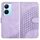 Per vivo Y78 + 5G Global/Y78 5G Global YX0060 Custodia in pelle per telefono con testa di elefante in rilievo con cordino (viola chiaro) Per vivo Y78 + 5G Global/Y78 5G Global YX0060 Custodia in pelle per telefono con testa di elefante in rilievo con cordino (viola chiaro)