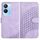 Per vivo Y56 5G Global/Y16 4G Global YX0060 Custodia in pelle per telefono con testa di elefante in rilievo con cordino (viola chiaro) Per vivo Y56 5G Global/Y16 4G Global YX0060 Custodia in pelle per telefono con testa di elefante in rilievo con cordino (viola chiaro)