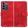 Per vivo V27 5G Global/V27 Pro 5G Global YX0060 Custodia in pelle per telefono con testa di elefante in rilievo con cordino (rosso)