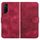 Per vivo Y72 5G/iQOO Z3/Y52 5G YX0060 Custodia in pelle per telefono con testa di elefante in rilievo con cordino (rosa rossa) Per vivo Y72 5G/iQOO Z3/Y52 5G YX0060 Custodia in pelle per telefono con testa di elefante in rilievo con cordino (rosa rossa)