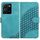 Per vivo Y77e 5G YX0060 Custodia in pelle per telefono con testa di elefante in rilievo con cordino (azzurro) Per vivo Y77e 5G YX0060 Custodia in pelle per telefono con testa di elefante in rilievo con cordino (azzurro)