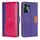 Per OPPO Reno11 F 5G Custodia per telefono in pelle con fibbia laterale in colore a contrasto (viola + rosa rossa) Per OPPO Reno11 F 5G Custodia per telefono in pelle con fibbia laterale in colore a contrasto (viola + rosa rossa)
