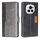 Per Honor Magic6 Pro Custodia per telefono in pelle con fibbia laterale a colori a contrasto (nero + grigio) Per Honor Magic6 Pro Custodia per telefono in pelle con fibbia laterale a colori a contrasto (nero + grigio)