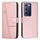 Custodia per telefono in pelle con fibbia in pelle di vitello con cuciture IDN per vivo Y100 (rosa) Custodia per telefono in pelle con fibbia in pelle di vitello con cuciture IDN per vivo Y100 (rosa)