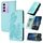 Per vivo Y100 5G IDN/Y200e 5G Global Datura Custodia in pelle con motivo floreale in rilievo (Azzurro) Per vivo Y100 5G IDN/Y200e 5G Global Datura Custodia in pelle con motivo floreale in rilievo (Azzurro)