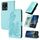 Per vivo Y02A 4G/Y02 4G/Y11 2023/Y02t Datura Custodia in pelle con motivo floreale in rilievo (Azzurro) Per vivo Y02A 4G/Y02 4G/Y11 2023/Y02t Datura Custodia in pelle con motivo floreale in rilievo (Azzurro)