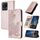 Per vivo Y02A 4G/Y02 4G/Y11 2023/Y02t Datura Custodia in pelle con motivo floreale in rilievo (oro rosa) Per vivo Y02A 4G/Y02 4G/Y11 2023/Y02t Datura Custodia in pelle con motivo floreale in rilievo (oro rosa)
